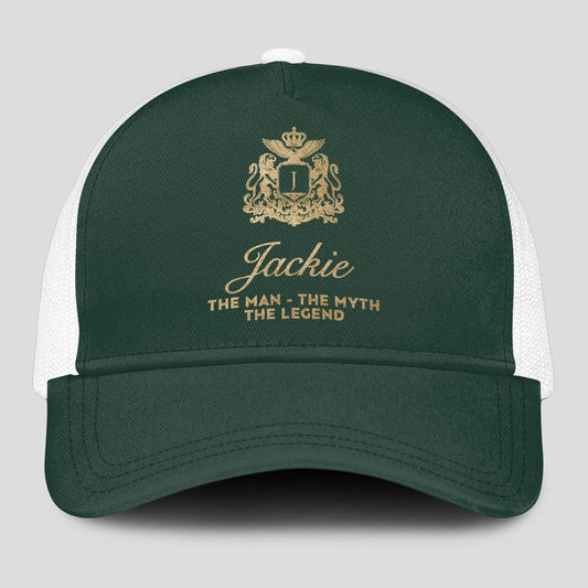 The Man The Myth The Legend Sage Green Mesh Cap JACKIE 13K1 C192PF
