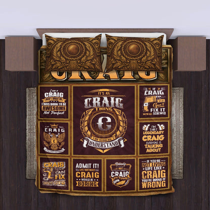 CRAIG Limited Edition Personalized Bedding Set 13K1-BS3