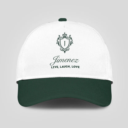 Live Laugh Love Elegant Blue And White Cap JIMENEZ 13K1 C90PF