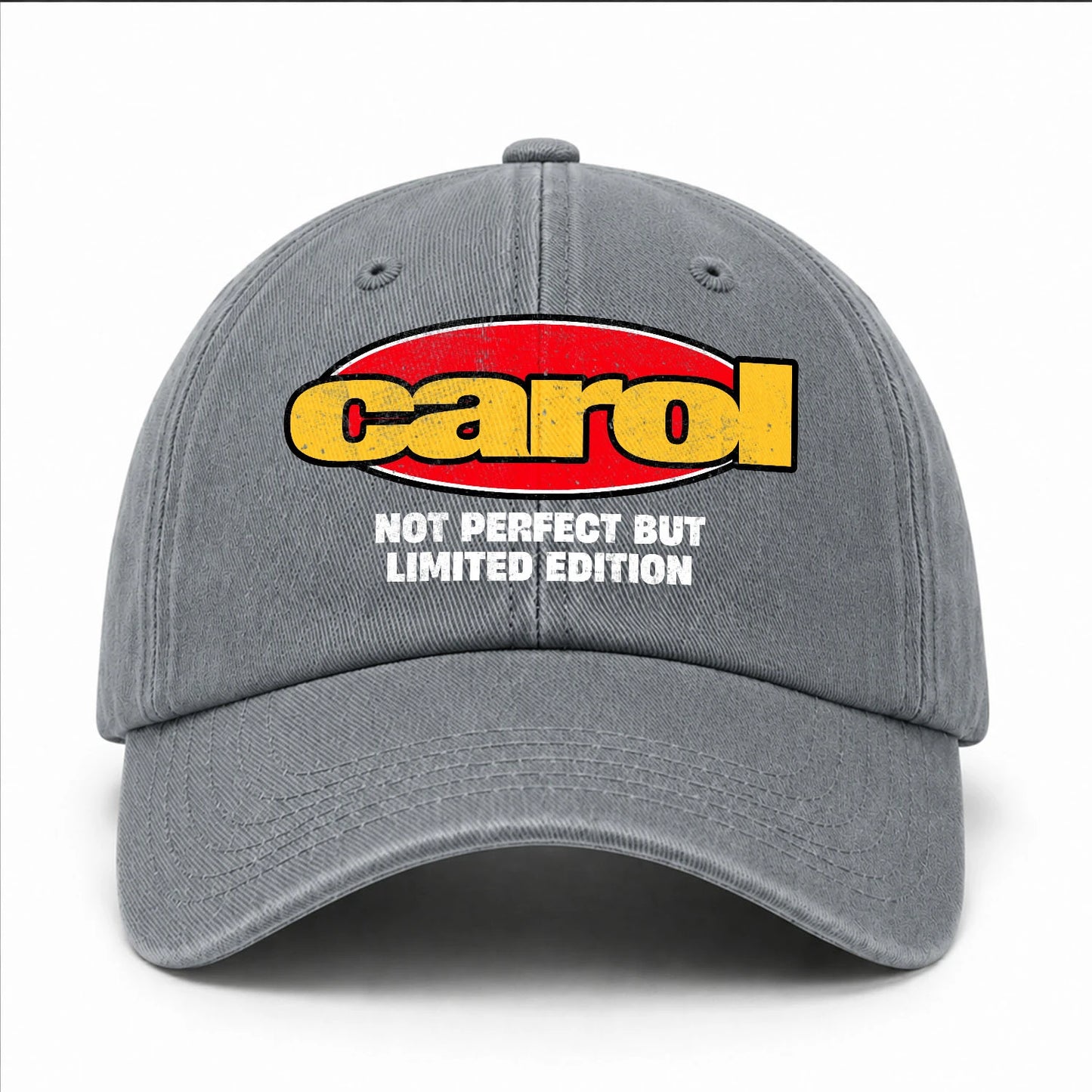 Your Name Not Perfect But Limited Edition Red Logo Washed Cap CAROL 13K1 C84PF