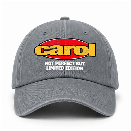 Your Name Not Perfect But Limited Edition Red Logo Washed Cap CAROL 13K1 C84PF