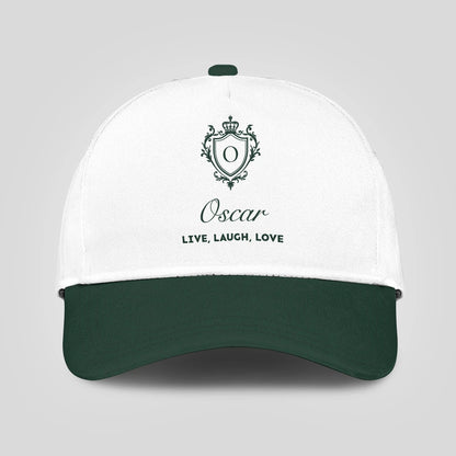 Live Laugh Love Elegant Blue And White Cap OSCAR 13K1 C90PF