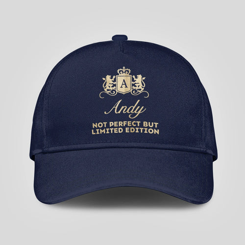Not Perfect But Limited Edition Crest Logo Navy Cap ANDY 13K1 C160PF