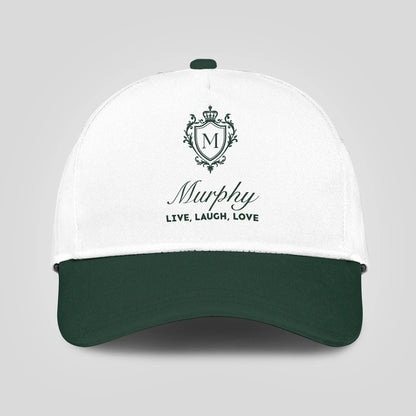 Live Laugh Love Elegant Blue And White Cap MURPHY 13K1 C90PF