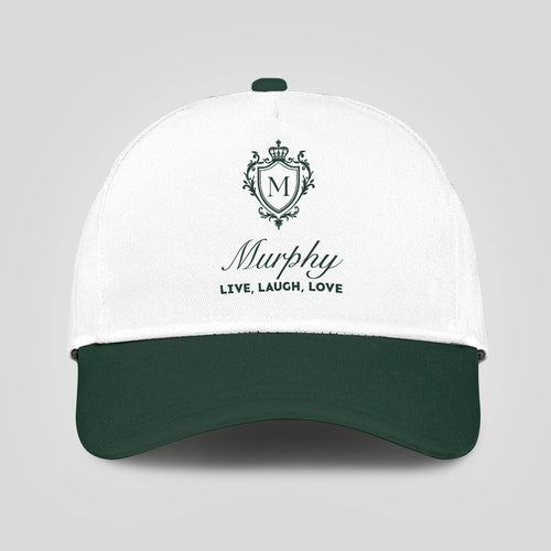 Live Laugh Love Elegant Blue And White Cap MURPHY 13K1 C90PF