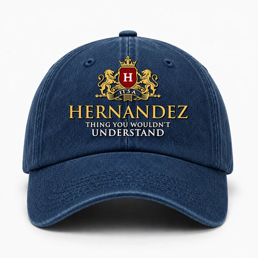 It's A Your Name Thing You Wouldn't Understand Royal Blue Washed Cap HERNANDEZ 13K1 C184PF