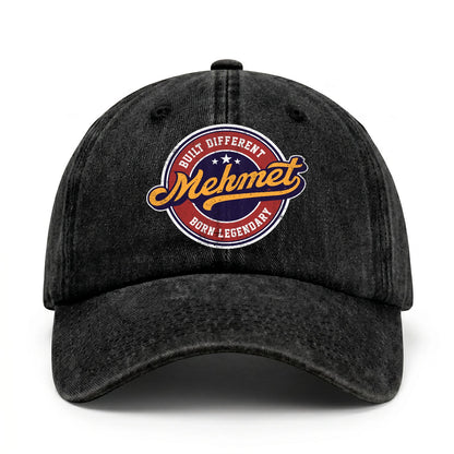 Built Different Born Legendary Logo Washed Cap MEHMET 13K1 C65PF