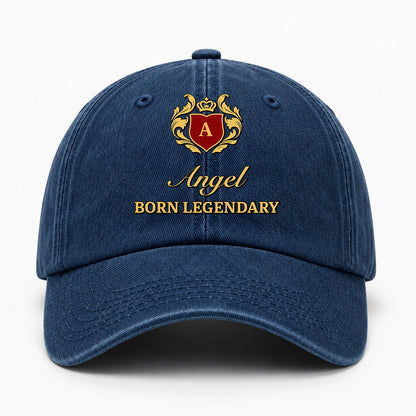 Born Legendary Royal Blue Washed Cap ANGEL 13K1 C183PF