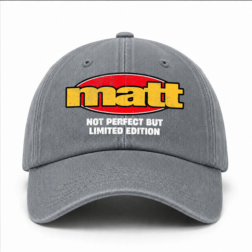 Your Name Not Perfect But Limited Edition Red Logo Washed Cap MATT 13K1 C84PF