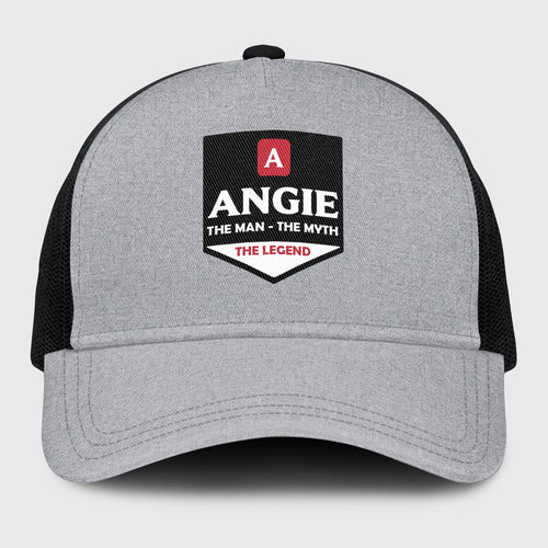 The Man The Myth The Legend Gray Mesh Cap ANGIE 13K1 C189PF