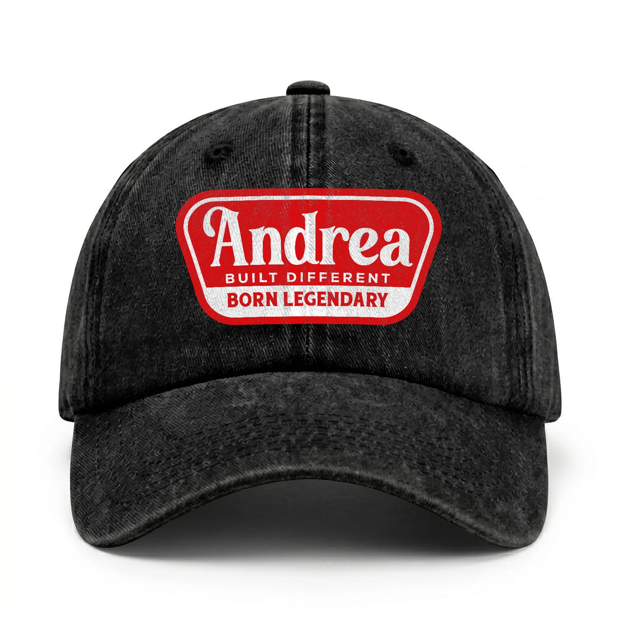 Built Different Born Legendary Red Logo Washed Cap ANDREA 13K1 C63PF