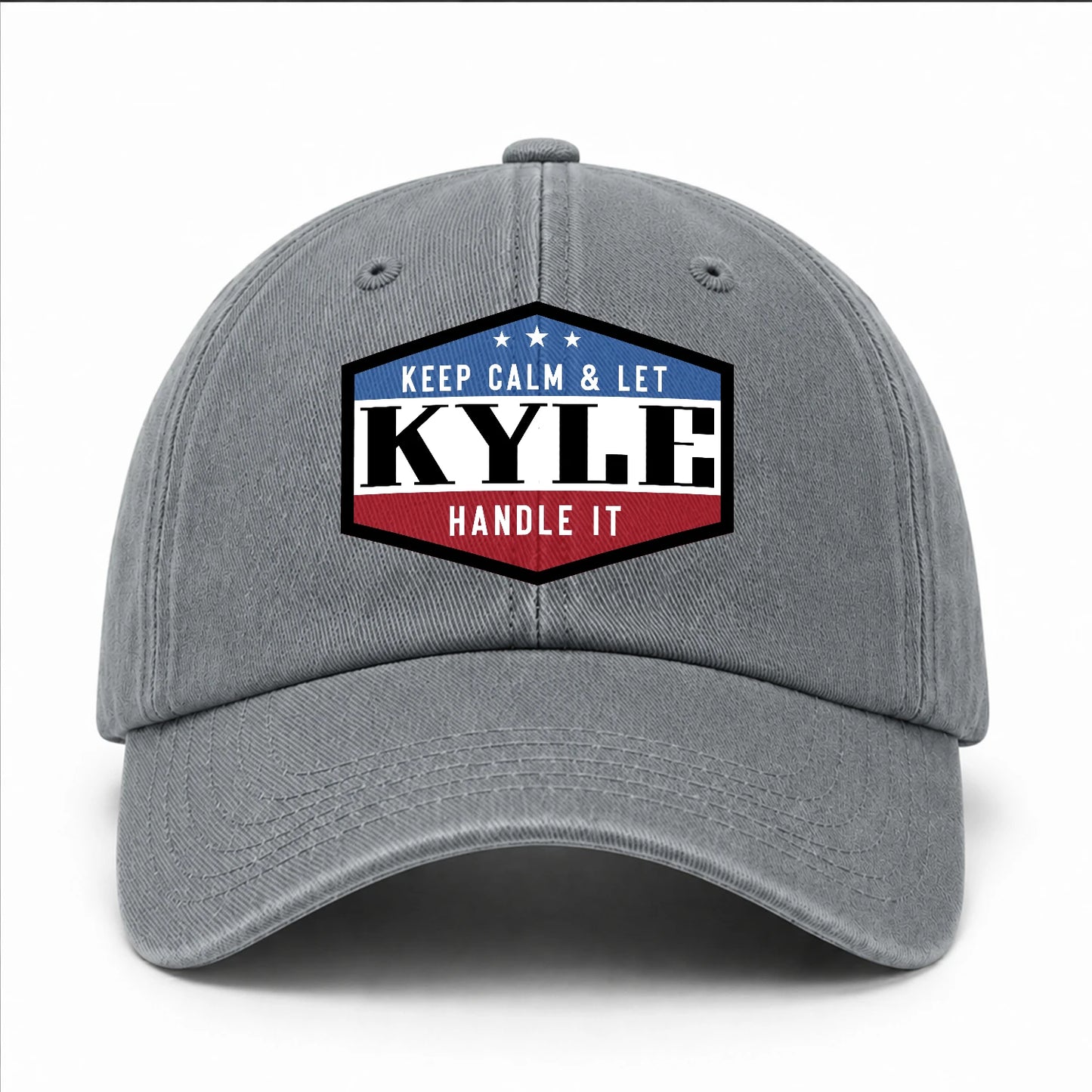 Keep Calm & Let Your Name Handle It Washed Cap KYLE 13K1 C87PF