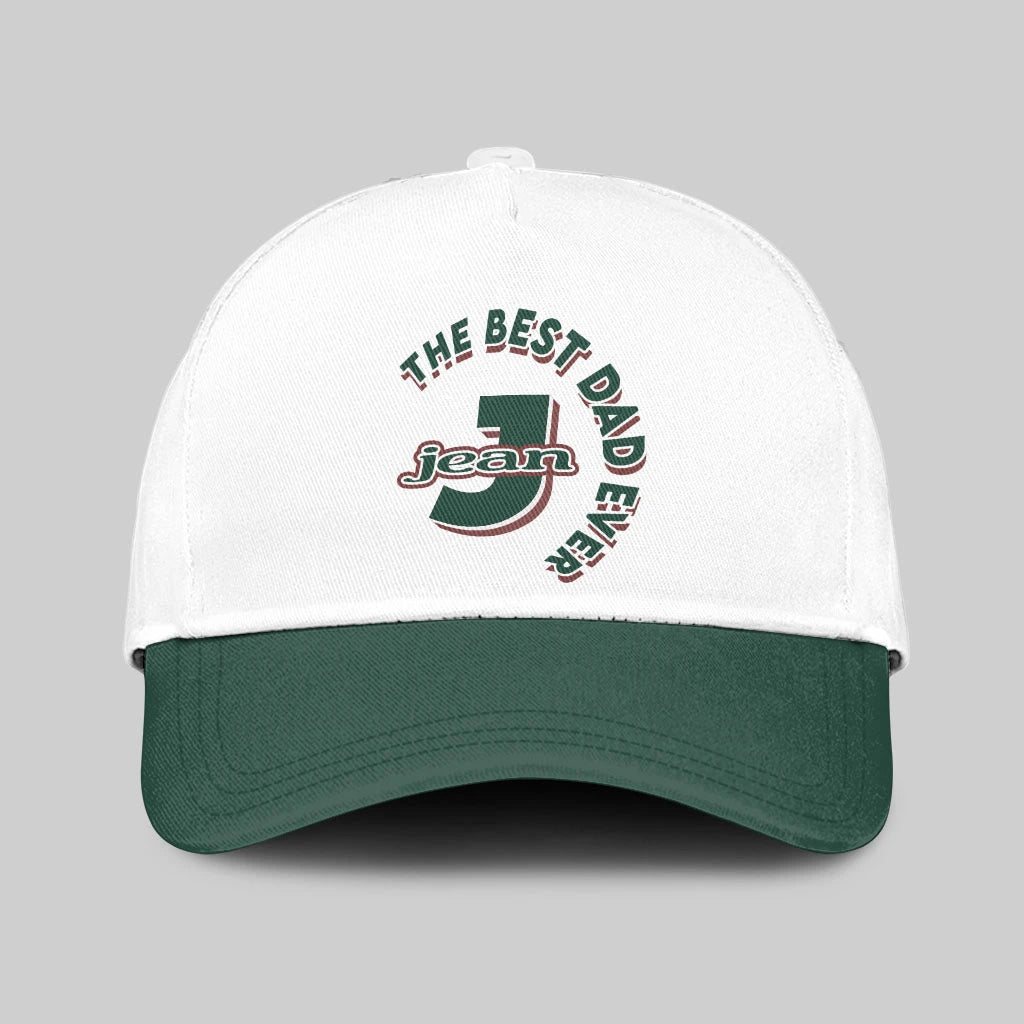The Best Dad Ever Custom Name Cap JEAN 13K1 C35PF