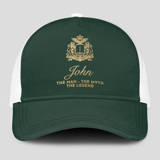The Man The Myth The Legend Sage Green Mesh Cap JOHN 13K1 C192PF