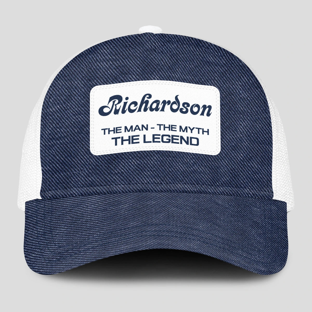The Man The Myth The Legend Blue Denim Mesh Cap RICHARDSON 13K1 C194PF