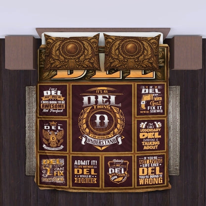 DEL Limited Edition Personalized Bedding Set 13K1-BS3