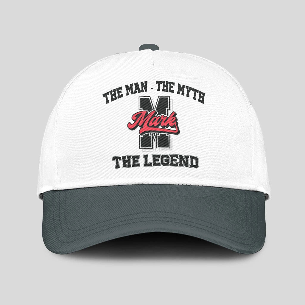 The Man The Myth The Legend Custom Initial Letter And Name Cap MARK 13K1 C38PF