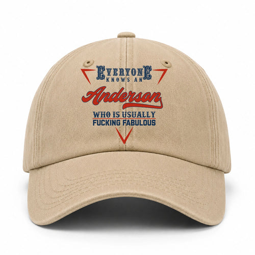 Everyone Knows A Your Name Who Is Usually Fucking Fabulous Washed Cap ANDERSON 13K1 C53PF