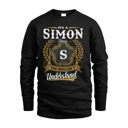 SIMON 13K1-1–Personalized Name Quote Apparel “It’s an NAME Thing You Wouldn’t Understand”