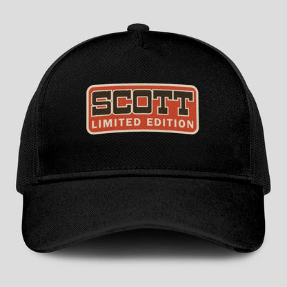 Limited Edition Red Logo Black Mesh Cap SCOTT 13K1 C215PF