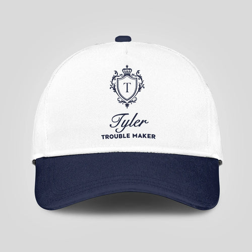 Trouble Maker Funny Blue And White Cap TYLER 13K1 C152PF