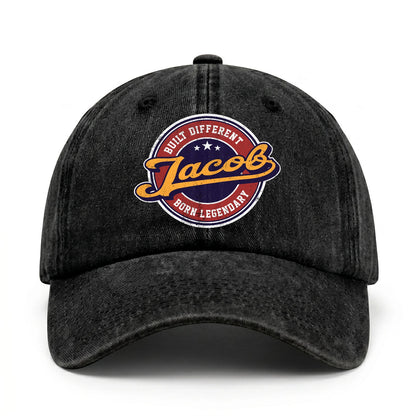 Built Different Born Legendary Logo Washed Cap JACOB 13K1 C65PF