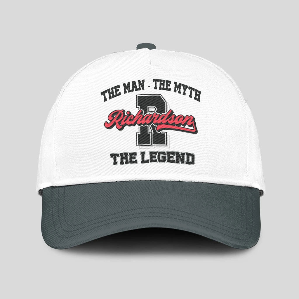 The Man The Myth The Legend Custom Initial Letter And Name Cap RICHARDSON 13K1 C38PF