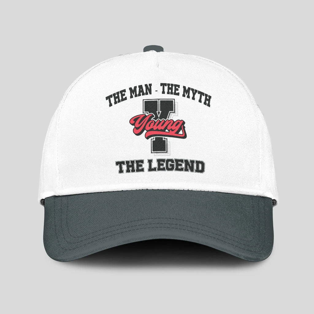 The Man The Myth The Legend Custom Initial Letter And Name Cap YOUNG 13K1 C38PF