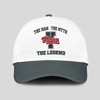 The Man The Myth The Legend Custom Initial Letter And Name Cap YOUNG 13K1 C38PF