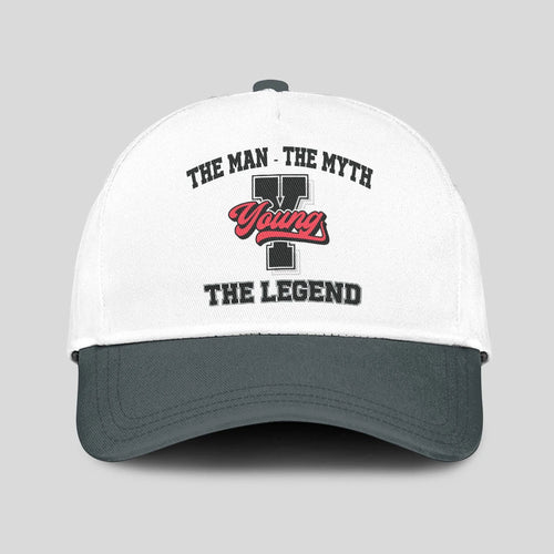 The Man The Myth The Legend Custom Initial Letter And Name Cap YOUNG 13K1 C38PF