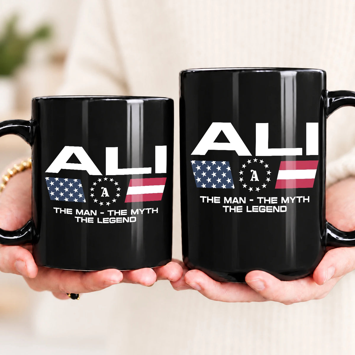 The Man The Myth The Legend Us Flag Mug ALI 13K1 MG23