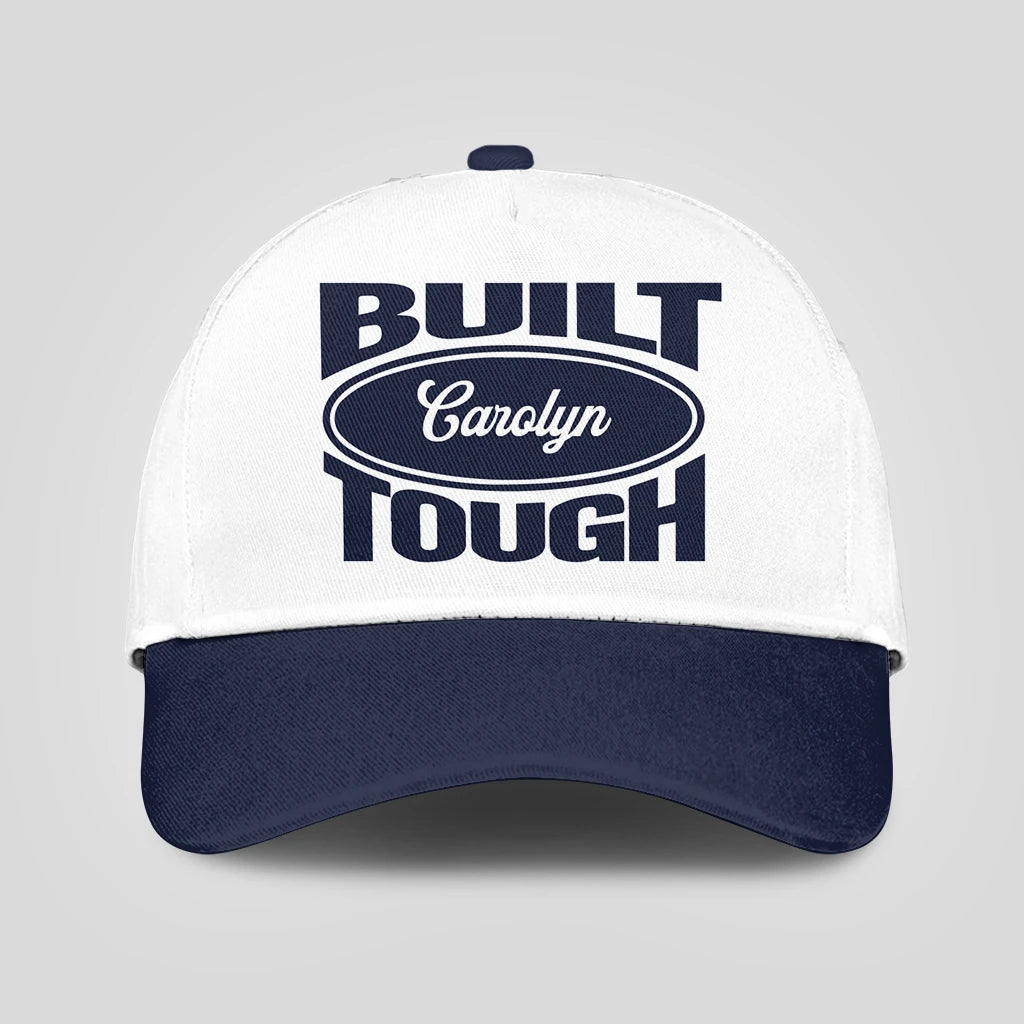 Built Your Name Tough Slogan Blue And White Cap CAROLYN 13K1 C95PF