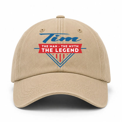 The Man The Myth The Legend Logo Washed Cap TIM 13K1 C37PF