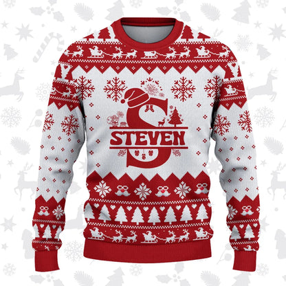 STEVEN Personalized Christmas Pajama Set - Holiday Gift Outfit 13K1-CR2