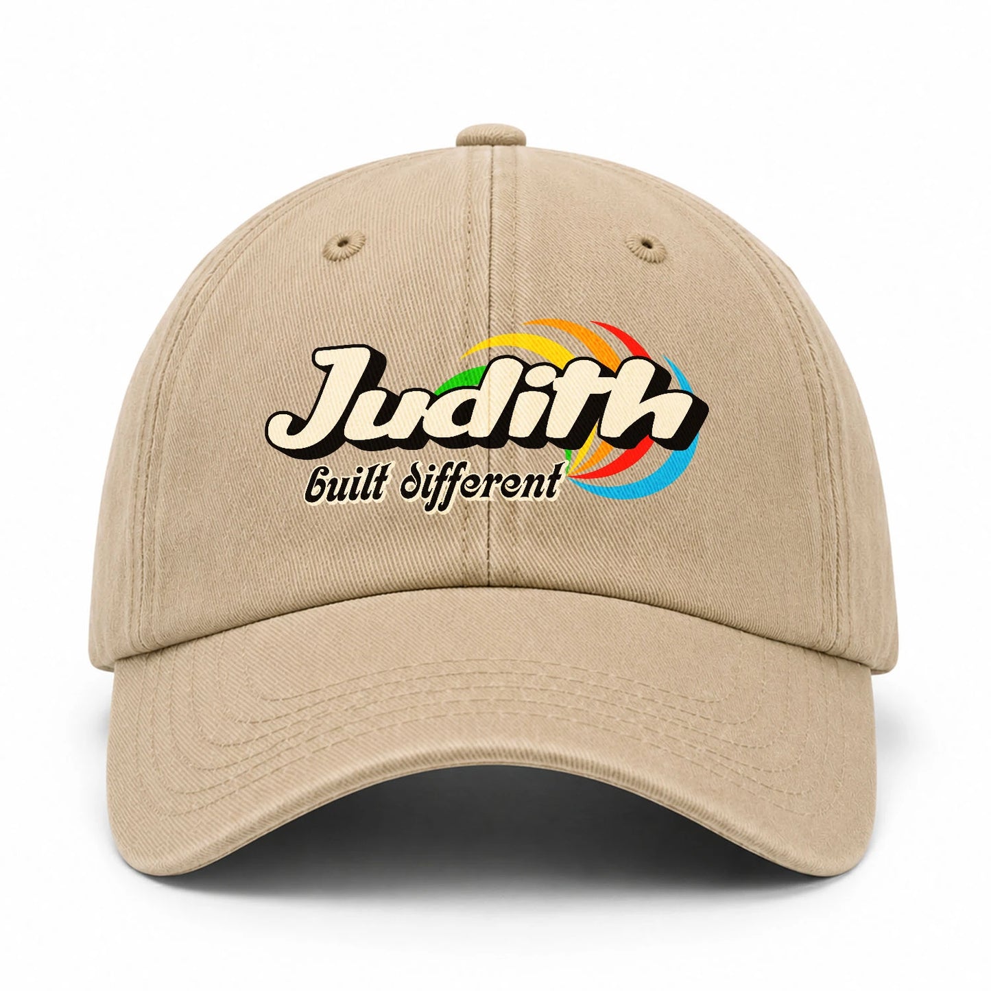 Your Name Built Different Retro Washed Cap JUDITH 13K1 C55PF