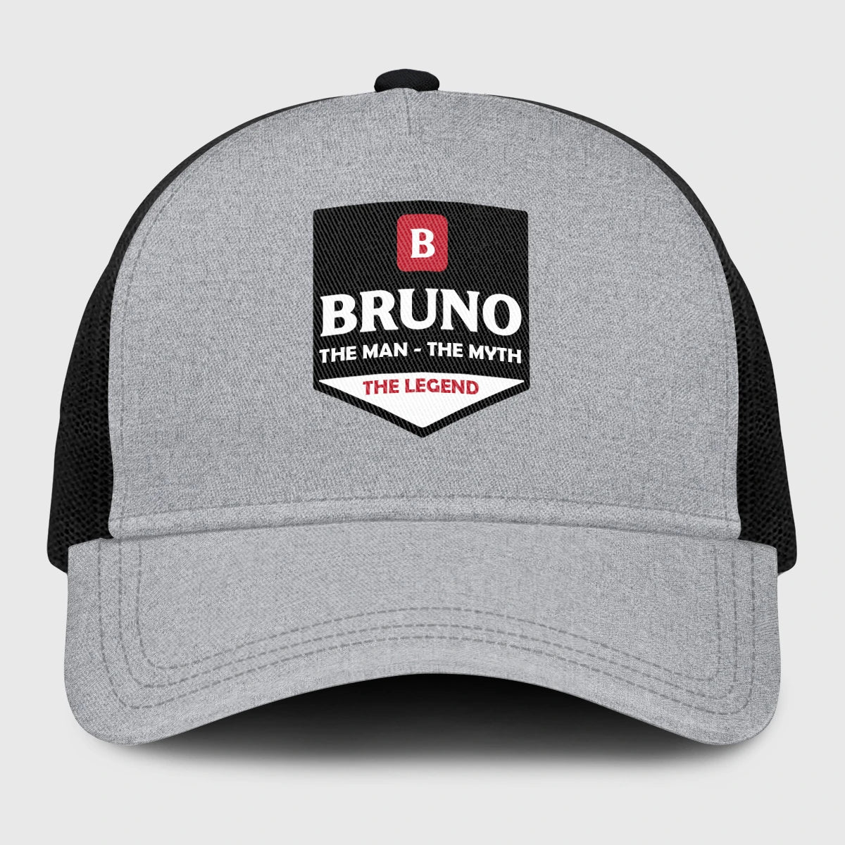 The Man The Myth The Legend Gray Mesh Cap BRUNO 13K1 C189PF