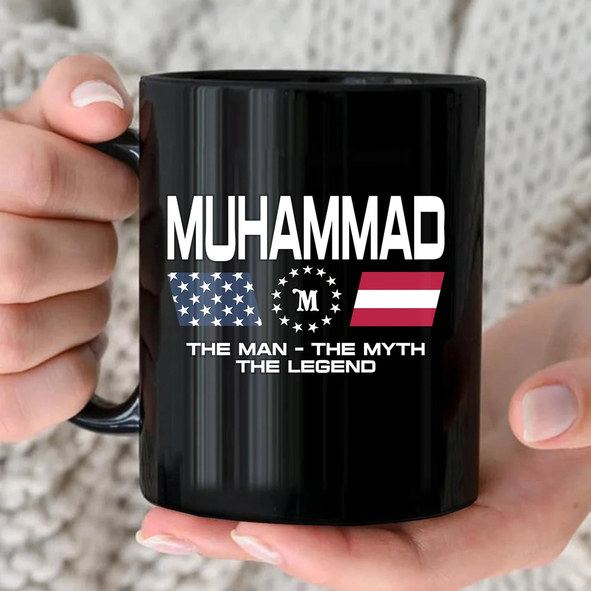 The Man The Myth The Legend Us Flag Mug MUHAMMAD 13K1 MG23