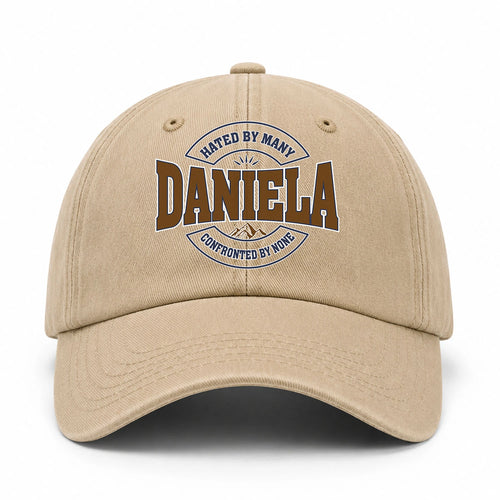 Hated By Many Confronted By None Washed Cap DANIELA 13K1 C36PF