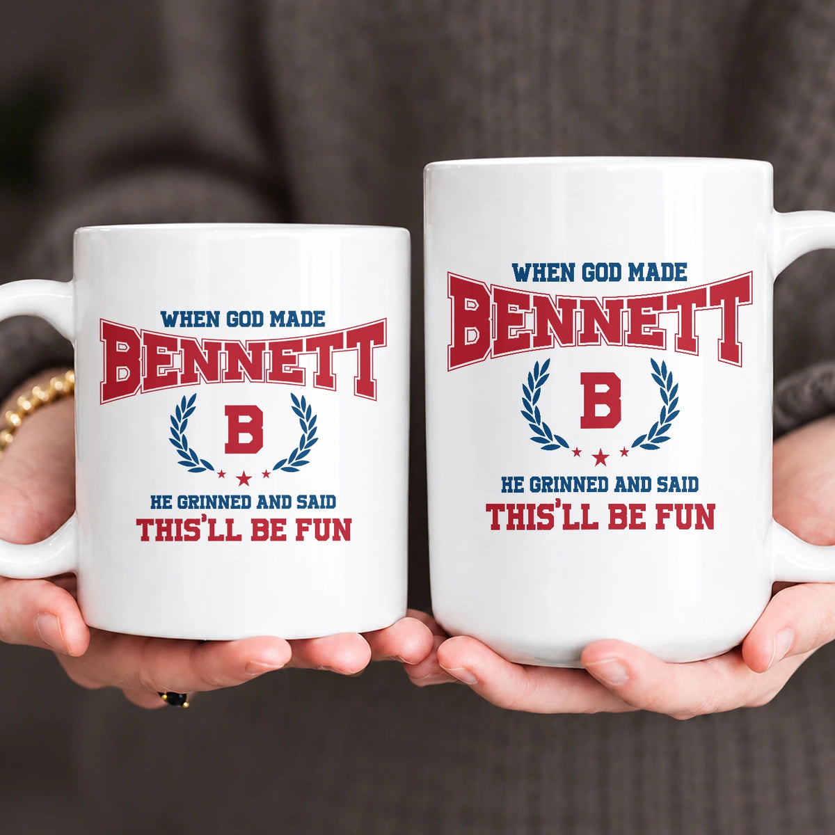 When God Made Your Name Personalized Mug BENNETT 13K1 MG08