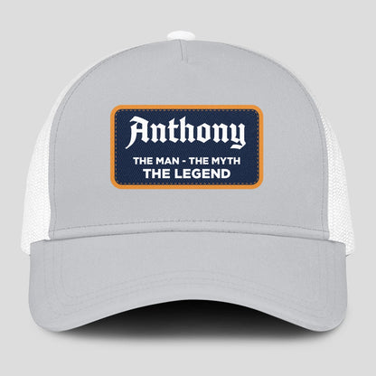 The Man The Myth The Legend Gray Mesh Cap ANTHONY 13K1 C204PF