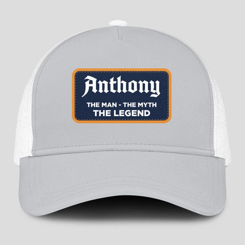 The Man The Myth The Legend Gray Mesh Cap ANTHONY 13K1 C204PF
