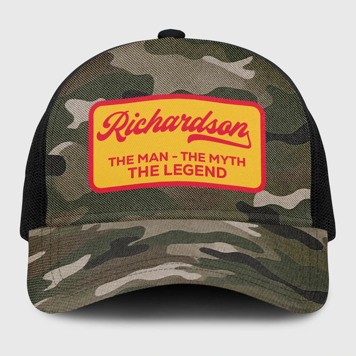 The Man The Myth The Legend Camo Vintage Mesh Cap RICHARDSON 13K1 C191PF