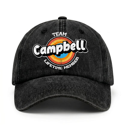 Team Your Name Lifetime Member Logo Cap CAMPBELL 13K1 C66PF