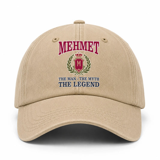 The Man The Myth The Legend Royal Khaki Cap MEHMET 13K1 C116PF