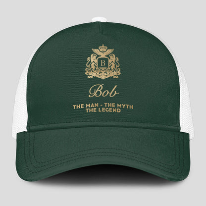 The Man The Myth The Legend Sage Green Mesh Cap BOB 13K1 C192PF