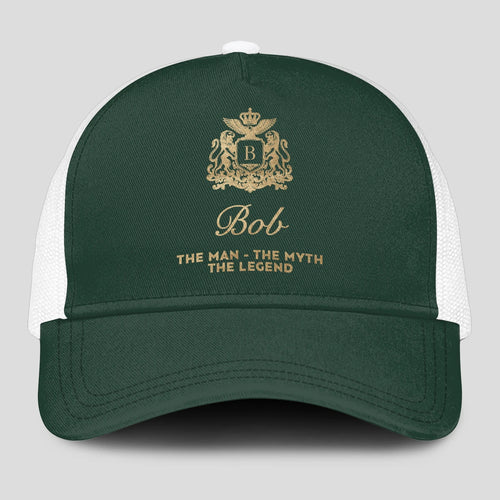 The Man The Myth The Legend Sage Green Mesh Cap BOB 13K1 C192PF