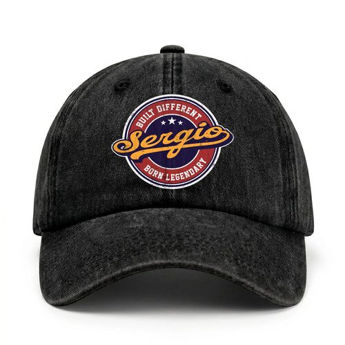 Built Different Born Legendary Logo Washed Cap SERGIO 13K1 C65PF