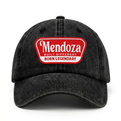 Built Different Born Legendary Red Logo Washed Cap MENDOZA 13K1 C63PF
