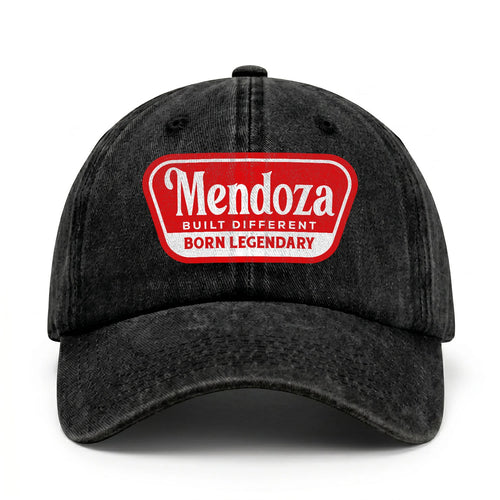 Built Different Born Legendary Red Logo Washed Cap MENDOZA 13K1 C63PF