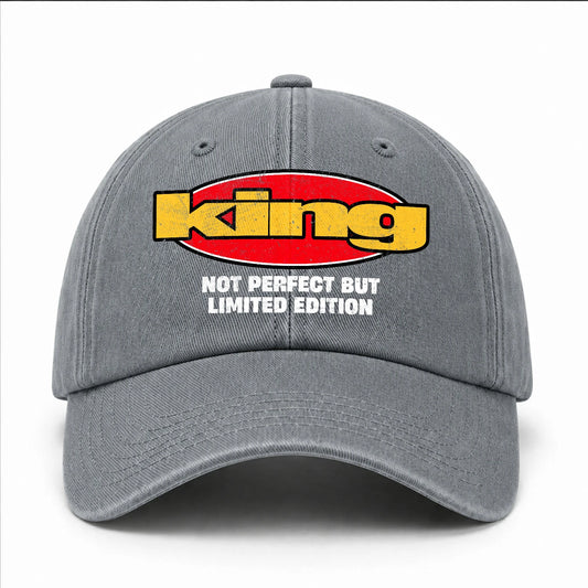 Your Name Not Perfect But Limited Edition Red Logo Washed Cap KING 13K1 C84PF